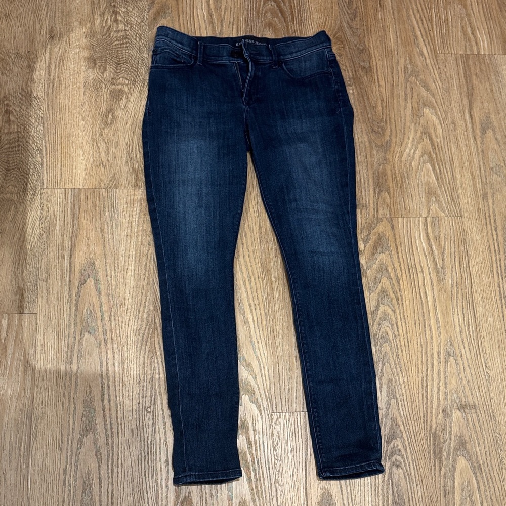 Express Women's Dark Indigo Skinny Jeans